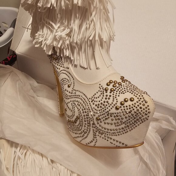 New pair of stiletto platform ankle boots - Picture 3 of 5